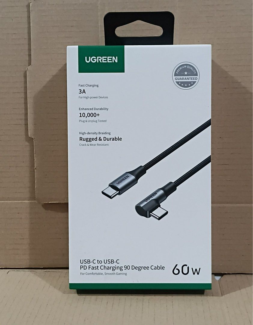UGREEN 60w type C to type C pd fast charging cable (Category: Chargers & Cables) located in Manila. Submitted by mxrx_ (Listing ID 1429942254, Image 1). Description: .