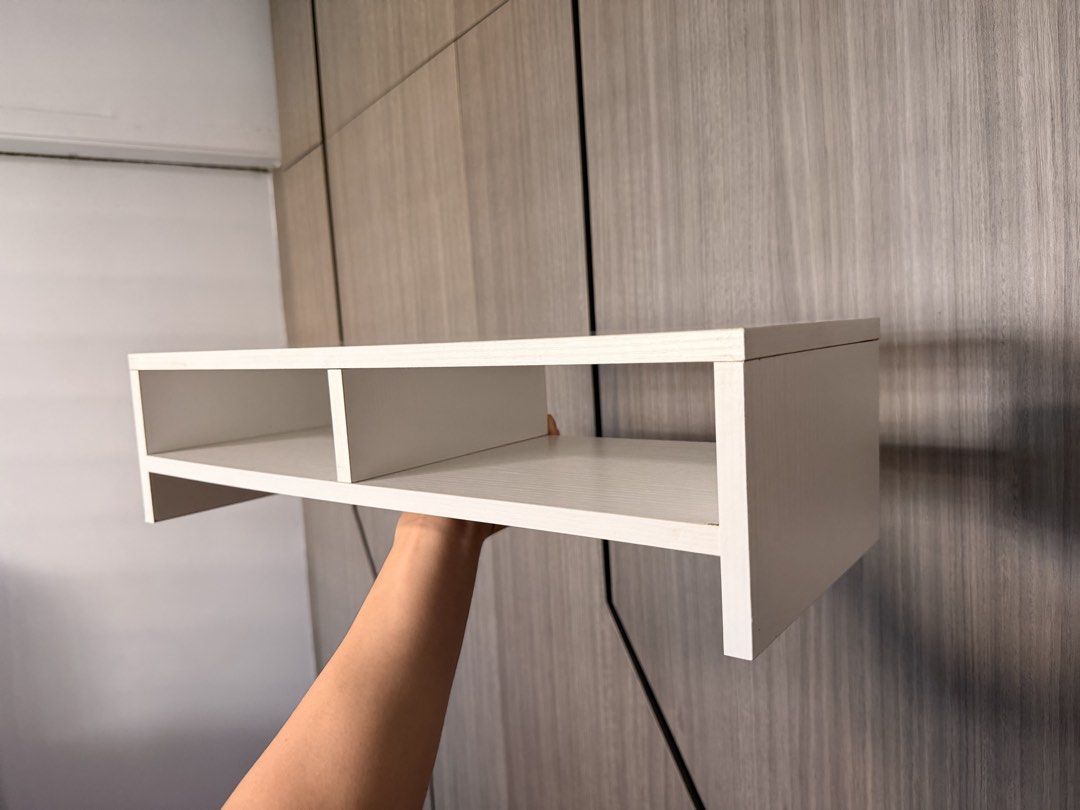 White computer riser (Category: Shelves, Cabinets & Racks) located in Singapore. Submitted by cjx.jx (Listing ID 1429988046, Image 2). Description: .