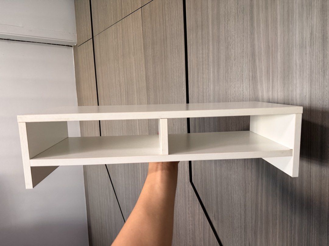 White computer riser (Category: Shelves, Cabinets & Racks) located in Singapore. Submitted by cjx.jx (Listing ID 1429988046, Image 1). Description: .