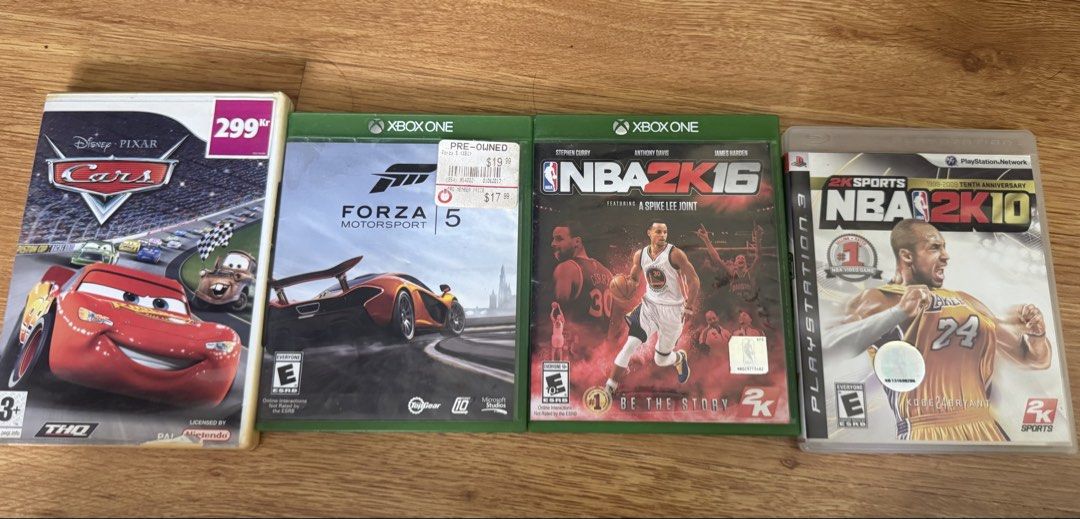 xbox 1, wii & playstation games (Category: Xbox) located in Los Banos. Submitted by 0akley_07 (Listing ID 1429869579, Image 1). Description: 100 each‼️ 350 take all Only the items shown in the photo are included payment first‼️ gcash only negotiable Please keep in mind that these are preloved items; do not expect them to be in brand-new condition.