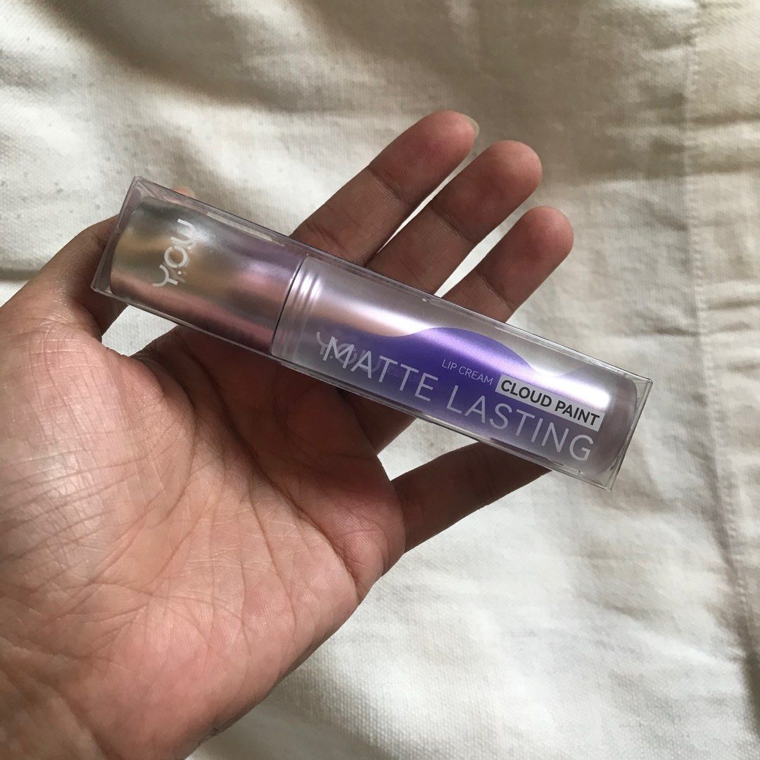Y.O.U Cloud Paint Matte Lasting Lip Cream (Category: Makeup) located in Marikina City. Submitted by altvxz (Listing ID 1429851712, Image 1). Description: SHADE: WHISPER Swatched Only! :) .