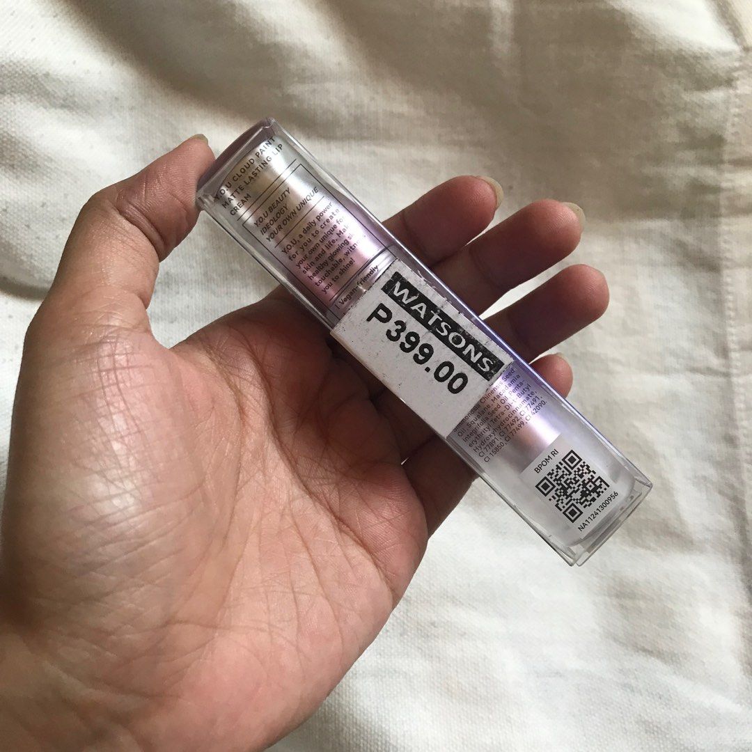 Y.O.U Cloud Paint Matte Lasting Lip Cream (Category: Makeup) located in Marikina City. Submitted by altvxz (Listing ID 1429851712, Image 2). Description: SHADE: WHISPER Swatched Only! :) .