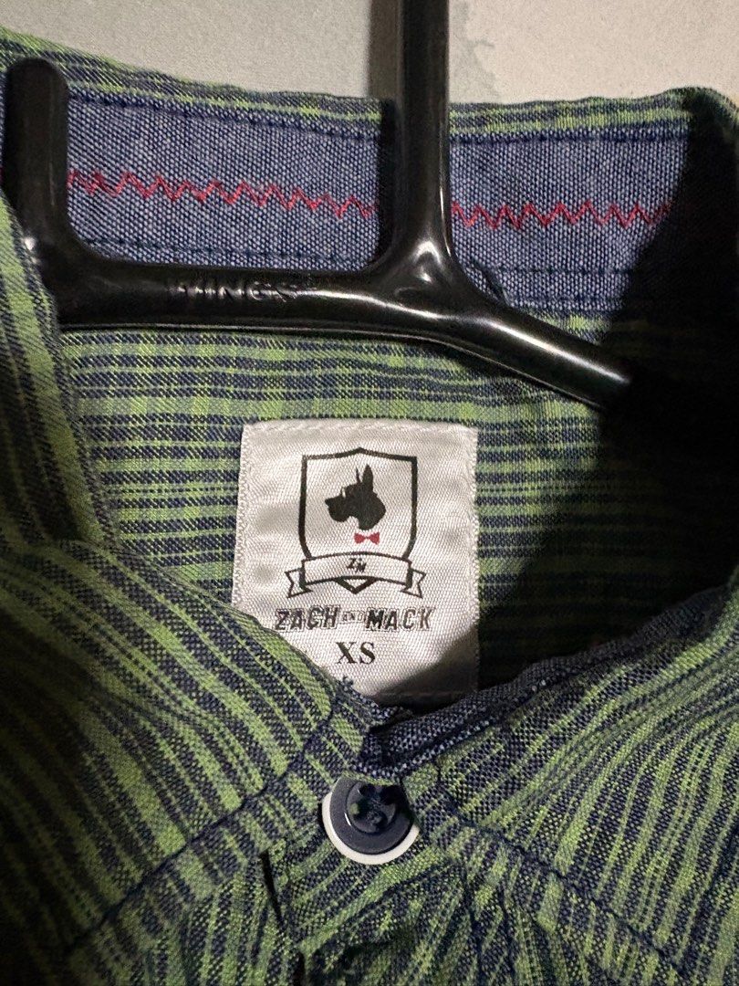 Zach and Mack Green Polo (Category: Babies & Kids Fashion) located in Pasig City. Submitted by erncm (Listing ID 1429974967, Image 2). Description: Brand: Zach and Mack (found in SM dept store) Color: green and blue (checkered) Size: XS Age: 4+.