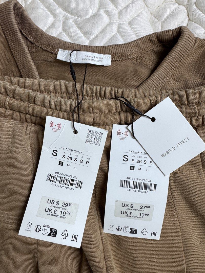 Zara Washed Effect Sweatshirt Set - Size S (Category: Sets or Coordinates) located in Malay. Submitted by langkalilang (Listing ID 1429973764, Image 2). Description: ZARA SET sweatshirt + mini skirt <3 Size Small Brandnew Php 2,700.00.