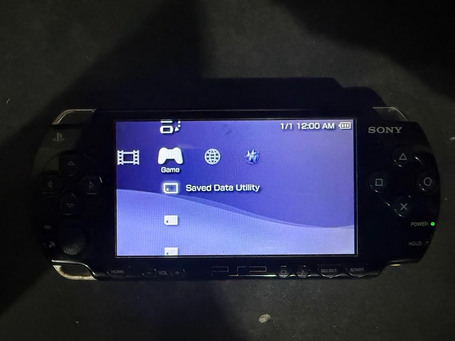 3pcs PSP + UMDs + Metal Protector (Category: PlayStation) located in Caloocan City. Submitted by papatalok (Listing ID 1435205365, Image 3). Description: Selling as bundle only All has no memory card and charger Inclusions: PSP 2001 w/ battery PSP 2006 PSP 2000 Metal Protector 14 UMDs Silver PSP no issue w/ newly purchased battery PSP 2006 with single burn mark in lcd PSP 2000 with burn mark in lcd and UMD drive not reading UMDs All UMDs are work