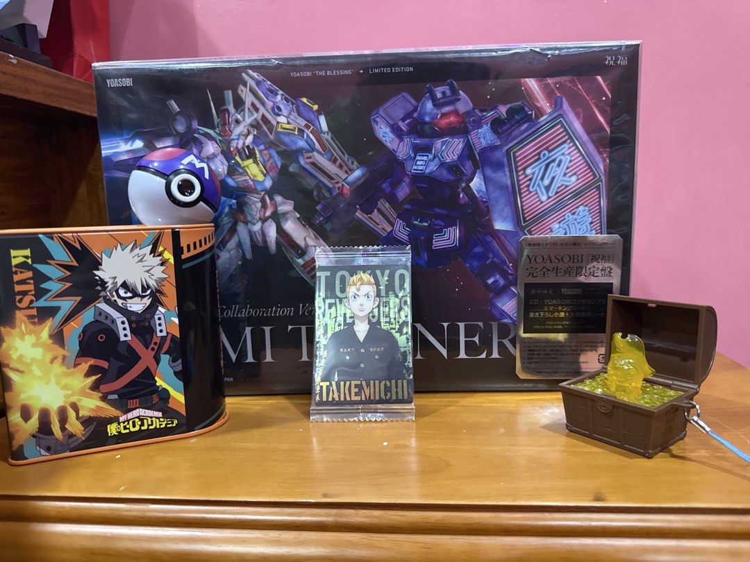 YOASOBI GUNDAM | ANIME SET take all (Category: Character Goods) located in Quezon City. Submitted by jackjacktheseller (Listing ID 1435296754, Image 1). Description: YOASOBI Gundam Demi-Trainer Katauki Bakugo tin Tokyo Revengers Card Doraemon 2018 Movie Exclusive Keychain Masterball Light-Up Gachapon.