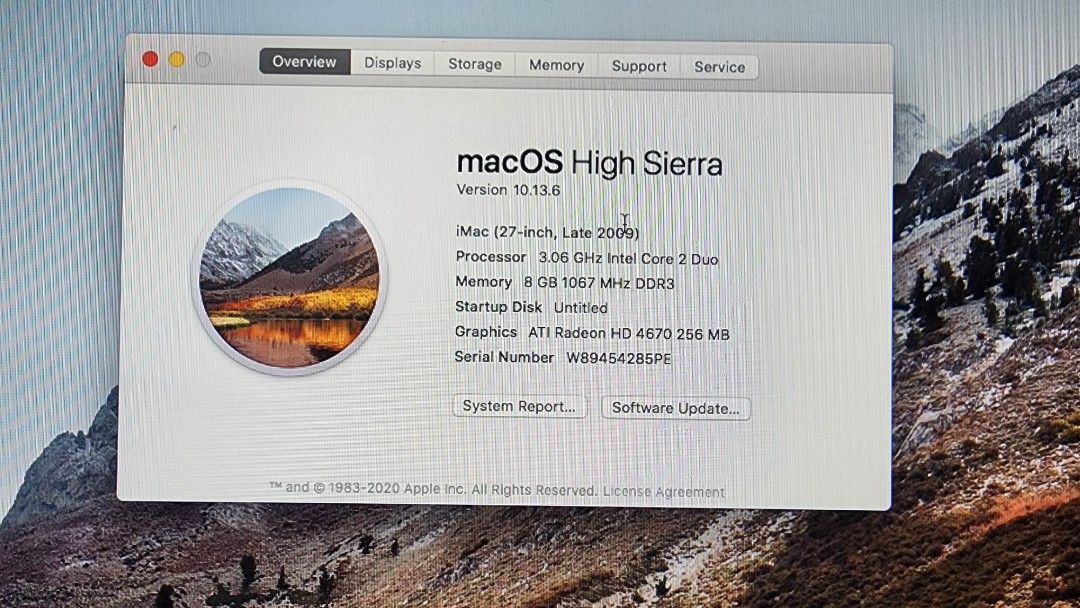 Apple iMac 27-inch (2009) - macOS441056350867957765