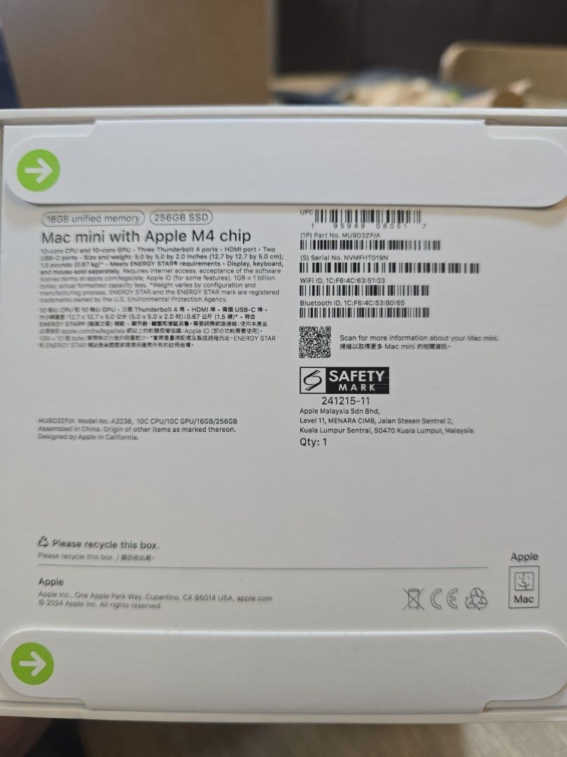 Apple Mac Mini with Apple M4 Chip441207459058165760