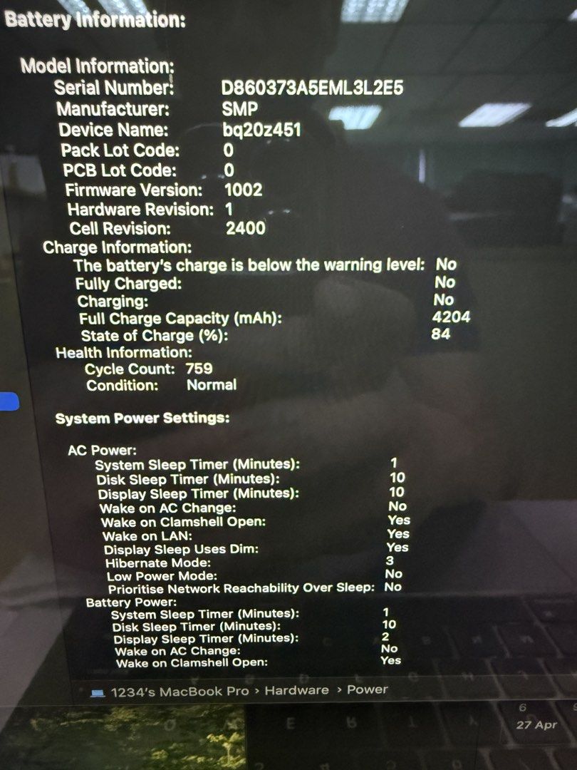 Apple MacBook Pro A2289 8GB 256GB (2020)441389204720199688