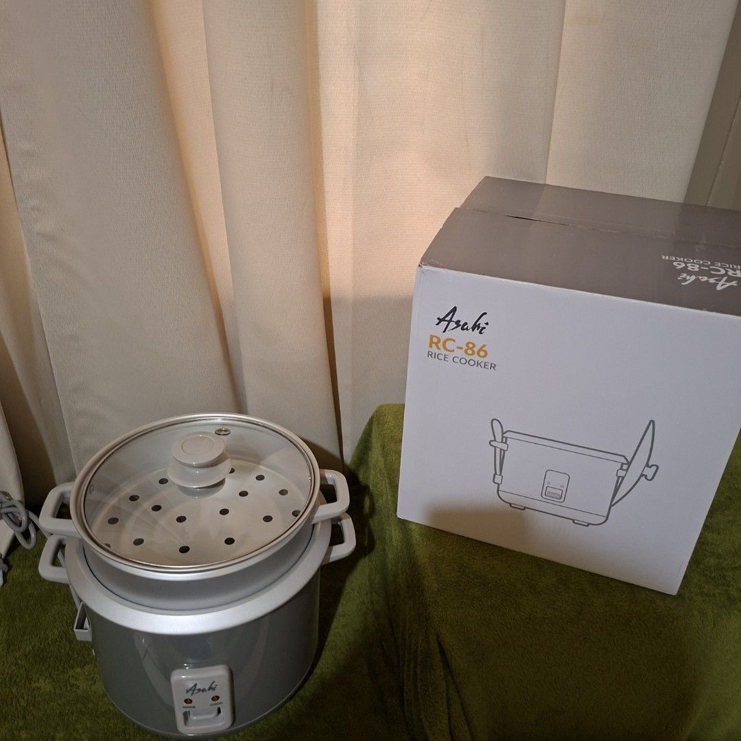 Asahi rice cooker steamer rc 86 (Category: Cookers) located in Pasig City. Submitted by last_price_posted (Listing ID 1435272692, Image 2). Description: This is available as long as this is posted/visible listing. You may message me with the answer to the following questions once you are fully decided to purchase, should you need further thinking and canvassing you may just save the listing for future reference. 1. Will you be personally picking 