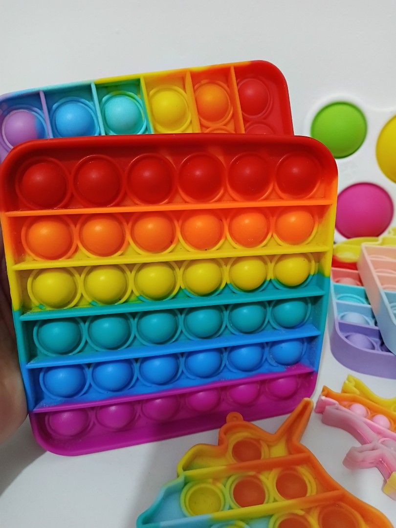 ASSORTED BUBBLE FIDGET TOYS POP IT (8 PIECES) (Category: Kids Toys) located in Las Pinas. Submitted by yannsdungeon7 (Listing ID 1435322175, Image 2). Description: ❗️FOR SALE❗️ ASSORTED FIDGET TOYS POP IT (8 PIECES) As is condition. See photos. Buy now, pay within 24 hrs after invoice. No to long reservation. 📍Item in Las Pinas 💵 GCash payment first (No COD/No COP) 🚚 Flash Express/ Lalamove / Grab (shouldered by buyer). NO LBC..