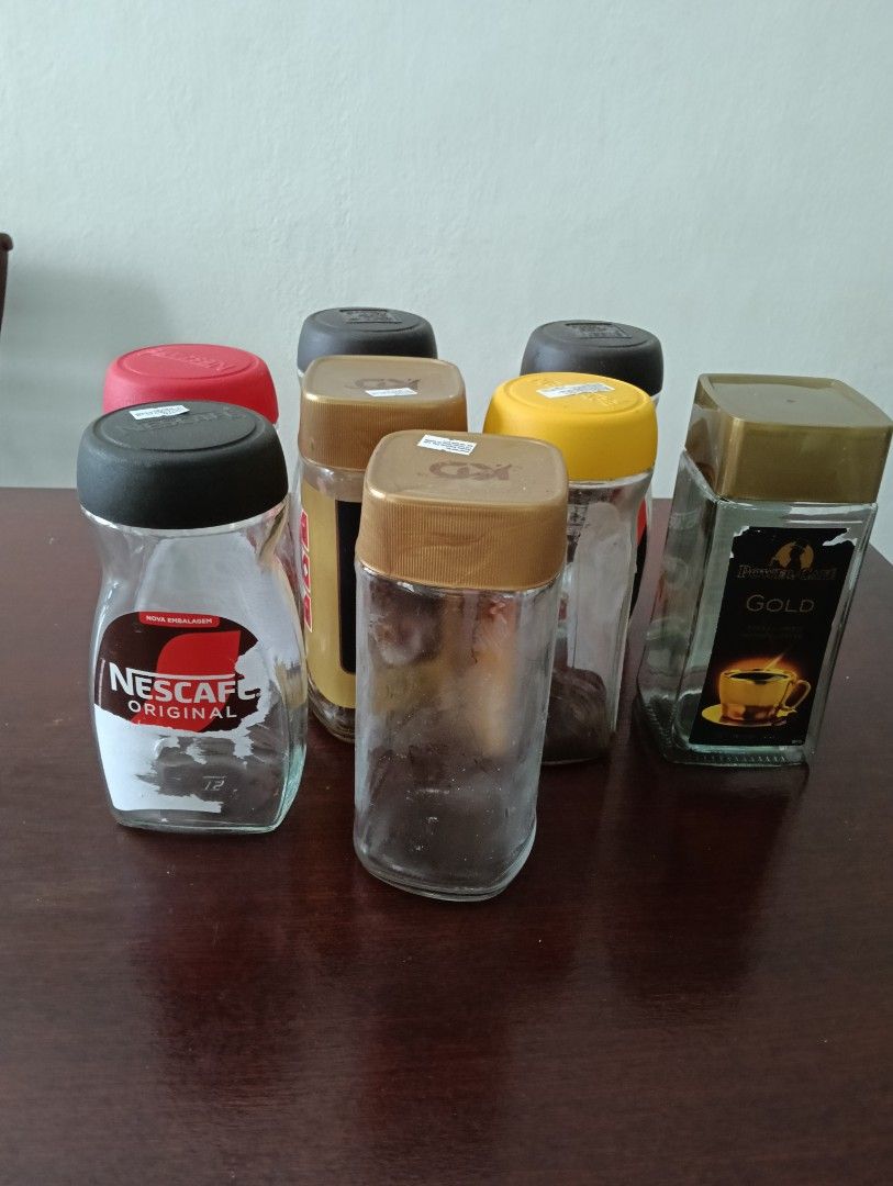 Assorted Empty Coffee Jars441144877841141760