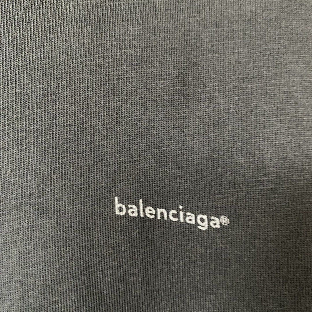 Balenciaga (Category: Tshirts & Polo Shirts ) located in Davao. Submitted by john661 (Listing ID 1435187445, Image 3). Description: WTS Balenciaga small logo tee XS on tag 23x27front 30 back In very good condition only With minimal flaws Authentic PM if interested 🫶🏻.