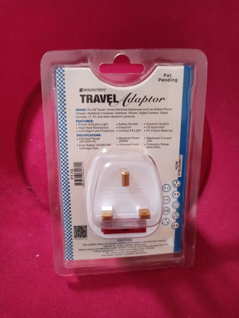 Boundtech FT-13 Multiway Travel Adapter441054553524807681