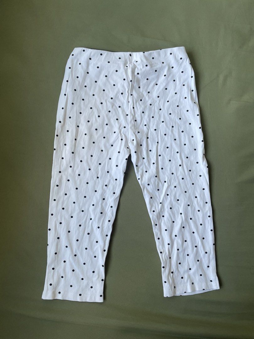 CIDER Polka Dot Knitted Carpi Pants - XS (Category: Other Bottoms) located in Makati City. Submitted by jddeclutters (Listing ID 1435250169, Image 1). Description: Brand New! Never Worn! White pants with black polka dots! RFS: Doesn’t suit me! .