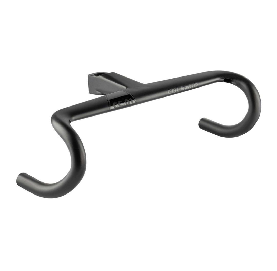 Colnago CC.01 integrated handlebar (Category: Parts & Accessories) located in Singapore. Submitted by jhunelarroyo (Listing ID 1435293175, Image 1). Description: Colnago cc01 handlebar 130mm stem length -6 degrees rise 410mm c/c hood width Pics available upon request (it is currently in a store room) Specs here: https://www.colnago.com/en-sg/products/handlebar-cc01-regular.