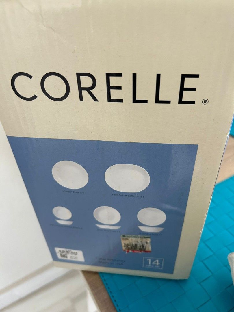 Corelle Winter Frost White 14-Piece Dinnerware Set441389207561840641