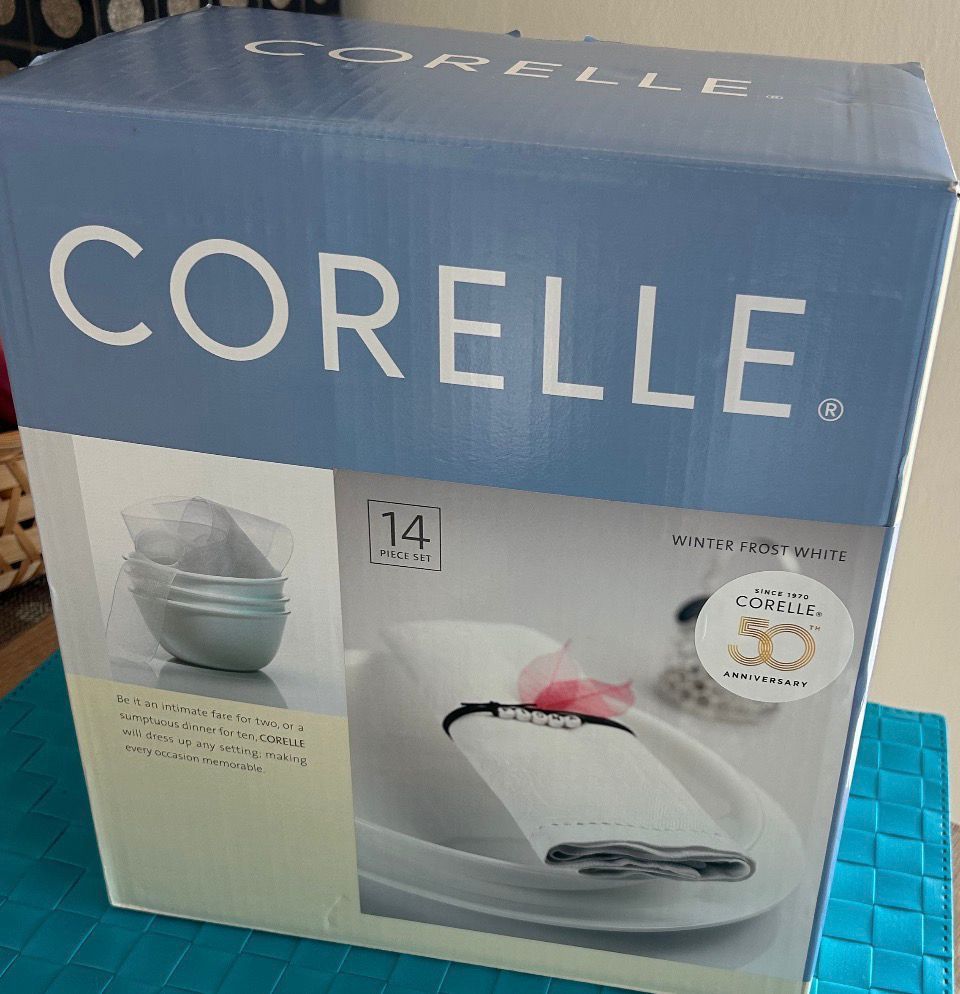 Corelle Winter Frost White 14-Piece Dinnerware Set441389207561840642