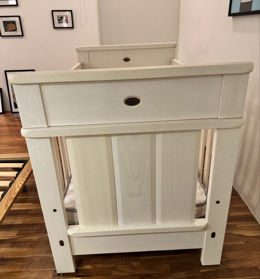 Cot (Category: Cots & Cribs) located in Singapore. Submitted by ewelinacicha (Listing ID 1435311341, Image 3). Description: This Bori cot is like new (the mattress can be provided too). It’s a big and sturdy cot that can be transferred into a toddler bed too. .