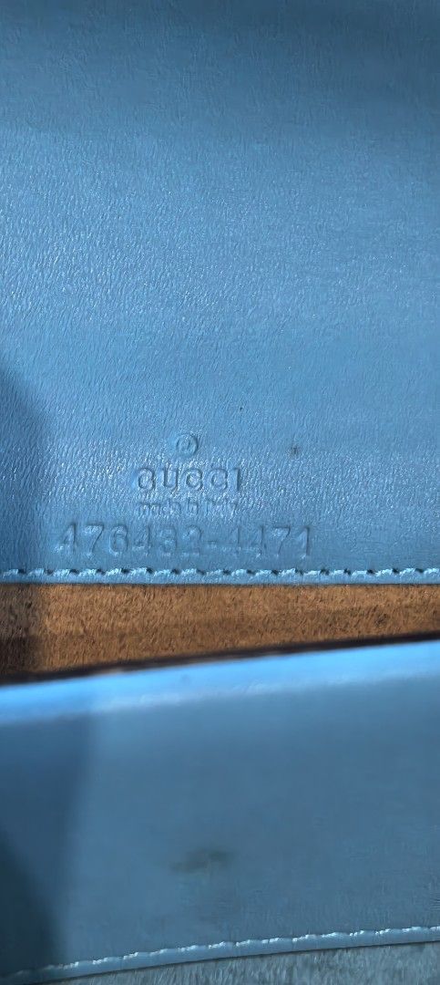 Gucci Dionysus Suede Shoulder Bag (Category: Luxury Bags & Wallets) located in Cagayan de Oro. Submitted by tommygurl1218 (Listing ID 1435265579, Image 3). Description: - Authentic Gucci Dionysus shoulder bag - Beautiful teal suede - Iconic tiger head closure - Snap button with Gucci logo - Light blue leather lining - Serial number: 476432-4171 - Perfect for any occasion.