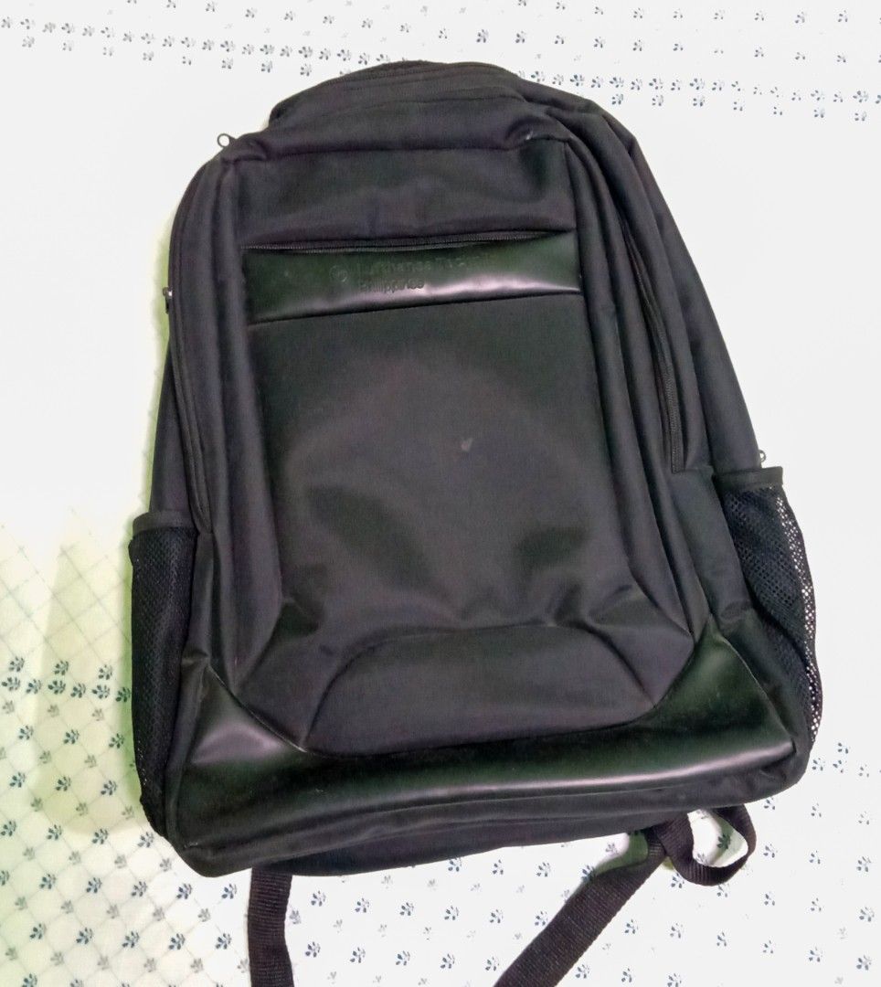 High Quality: Utility Backpack / Fashion Bag (Category: Backpacks) located in Cavite. Submitted by sproutfix (Listing ID 1435236258, Image 1). Description: From Lufttansa Technik Philippines - color: deep black with leather on the outer sides of the bag - with Three zipper pockets: 1st big pocket can fit a laptop with specialized foam compartment, notebook and pencil organizer inside the 2nd zipper, extra large pocket on the third one - with foam