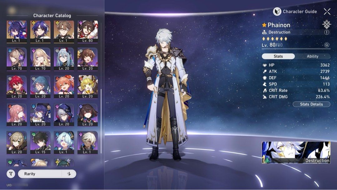 honkai star rail hsr account (Category: Game Gift Cards & Accounts) located in Manila. Submitted by ayumiichishop (Listing ID 1435305649, Image 2). Description: 💫 — ⌗ ࣪ ˖ ⟢ for sale : honkai star rail account (unset user) ✦ information ⊹ tl 70, asia ⊹ og acc, f2p ⊹ well maintained account, can clear endgame ⊹ well built evernight, castorice, phainon, sunday, the herta, e1 robin with lc, e2 bronya (all limited 5*) ✦ paying method: gcash dm me for