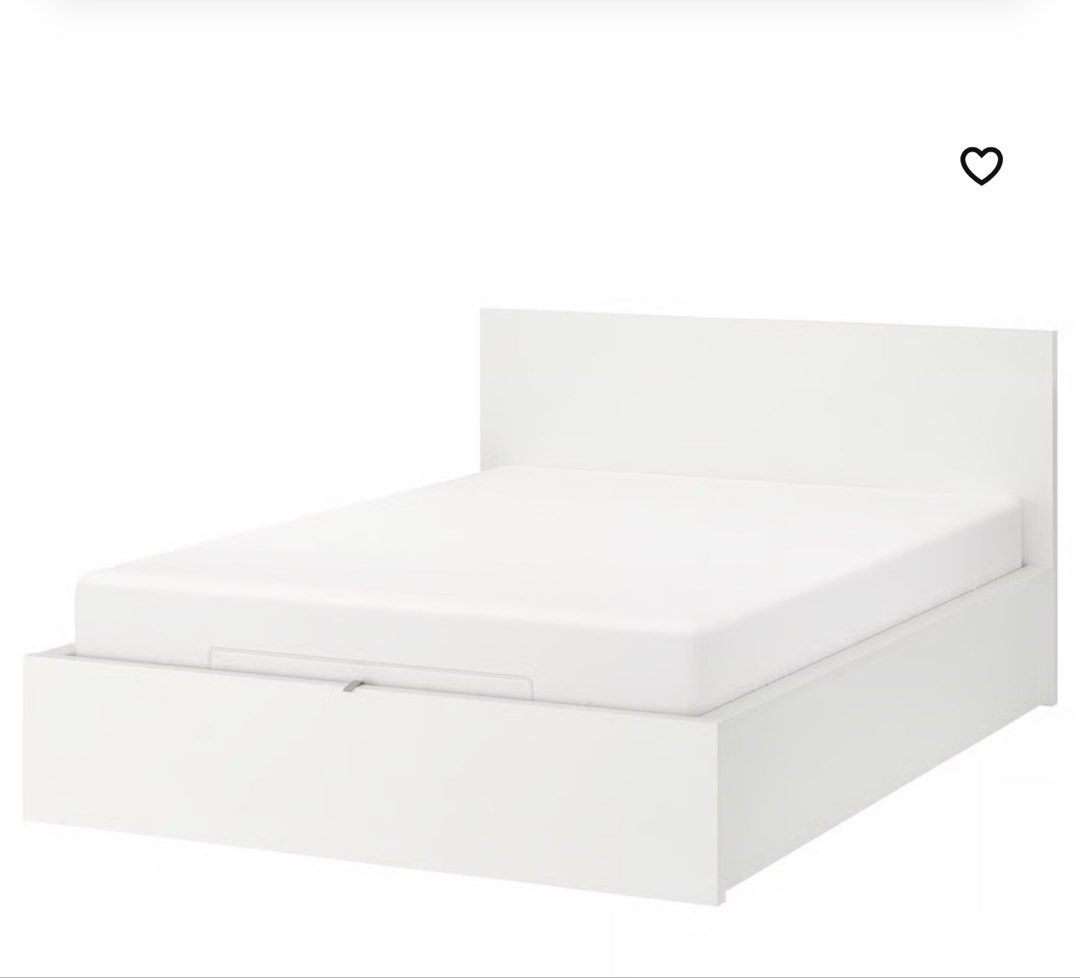 IKEA Bed Frame with Storage - White