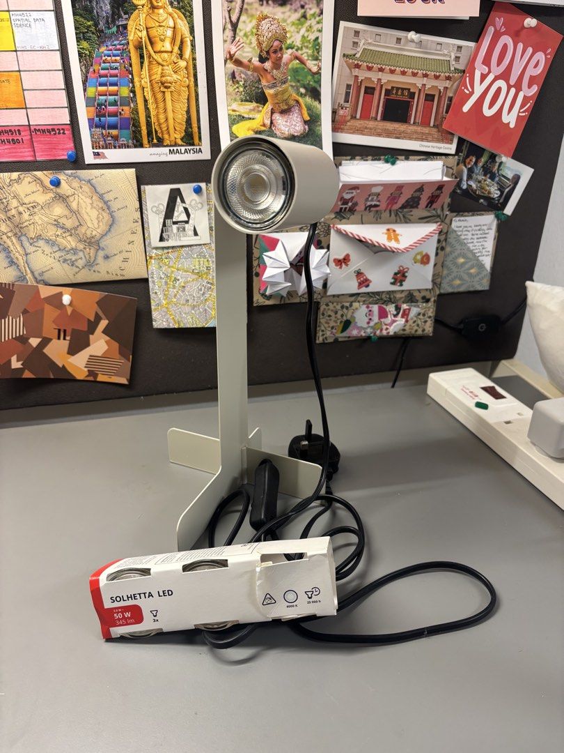 IKEA FLOTTILJ Table Lamp with 2 spare light bulbs