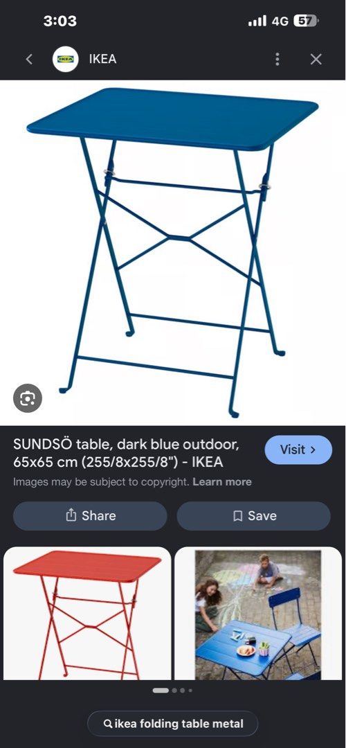 IKEA table folding