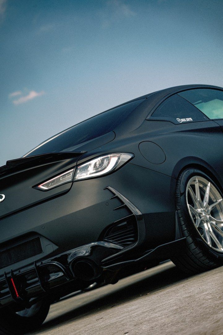 Infiniti Q60 2.0T (A) (Category: Used Cars) located in Singapore. Submitted by laureay (Listing ID 1435329808, Image 3). Description: Nicely modded Infiniti Q60 2.0T with the M274 Mercedes engine (C300, GLC300). Wear and tear done, alongside preventative maintenance for this engine (ATF Cooler Bypass to prevent milkshake issue for M274). Comes stock 211HP, currently running a custom tune for more than 6 months at around 275HP already, pumping 97/