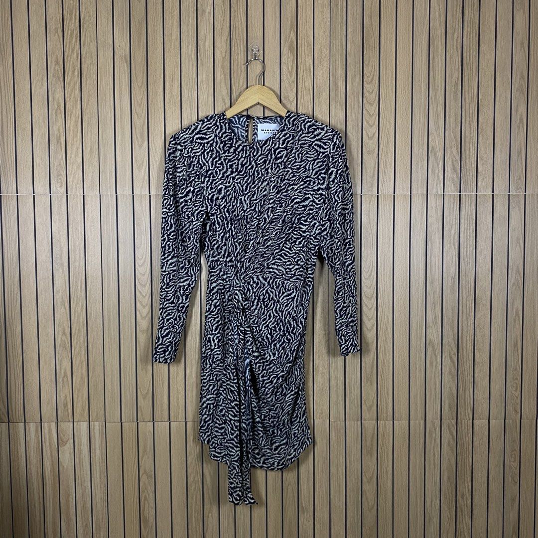 Isabel Marant Etoile Dulce Dress (Category: Dresses) located in Bacolod City. Submitted by treasurehunts.6100 (Listing ID 1435274499, Image 1). Description: Isabel Marant Etoile Dulce Dress Condition - Excellent Color - Black , Ecru Color rate - 10 / 10 Material - 100% Viscose Made in India No Flaws Size 34 Dimensions : Width - 18 Waist - 26 Length - 32 Brands you might find on my profile ( Cos, Uniqlo, H&M, Zara, Muji, Ralph Lauren, Hugo Boss, F