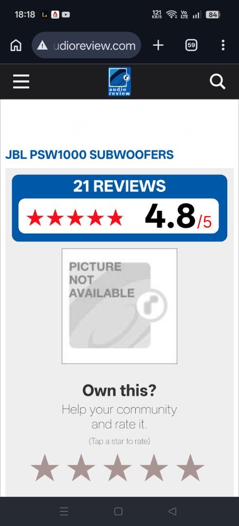Jbl subwoofer441303504027002880
