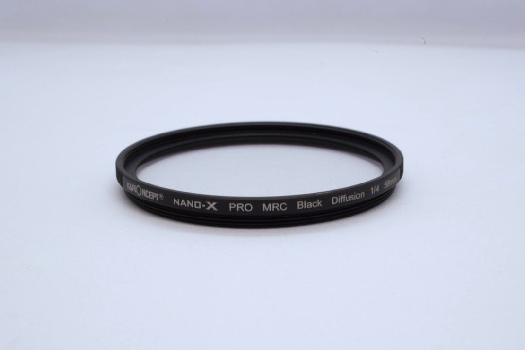 K&F Concept Diffusion filter black pro mist 1/4 58mm (Category: Camera Bags & Carriers) located in Las Pinas. Submitted by mikerc (Listing ID 1435212573, Image 2). Description: K&F Concept Diffusion filter black pro mist 1/4 58mm Very good condition Comes with generic filter case Courier pick up in Katarungan Village, Muntinlupa.