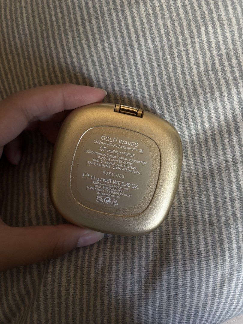Kiko Milano cream foundation (Category: Makeup) located in Rizal. Submitted by .love_b (Listing ID 1435224691, Image 2). Description: never been used! nakalimutan ko na binili ko pala to hahaha, may uka lang and di ko na sinama yung puff for hygiene purp. idk if natuyo ba or ganun takaga since cream found. no issue, just decluttering!.