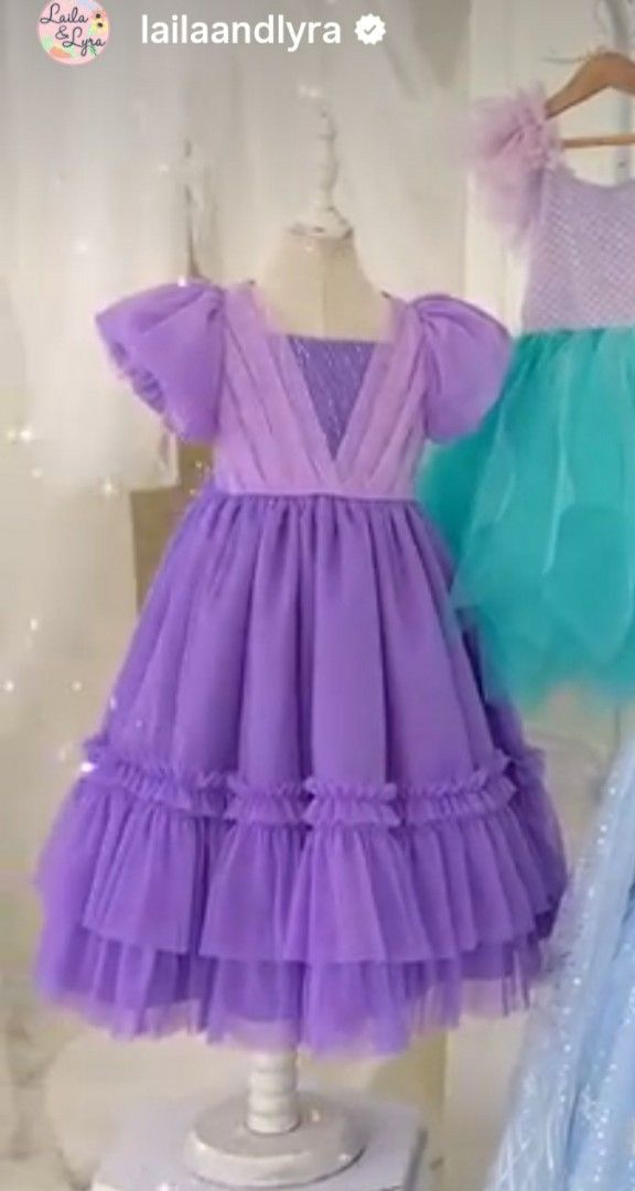 Laila and Lyra Rapunzel Dress S4 (Category: Babies & Kids Fashion) located in Tagum. Submitted by minimelstuff (Listing ID 1435287298, Image 1). Description: used for a 10-minute pictorial only good as new no issues with box complete with tags.