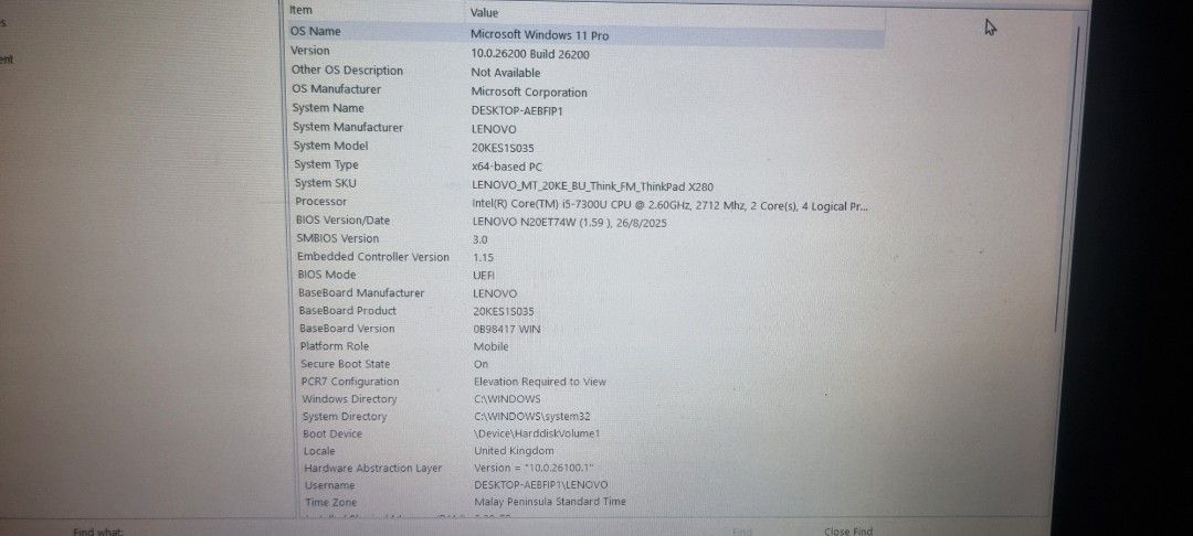 Lenovo Thinkpad X280