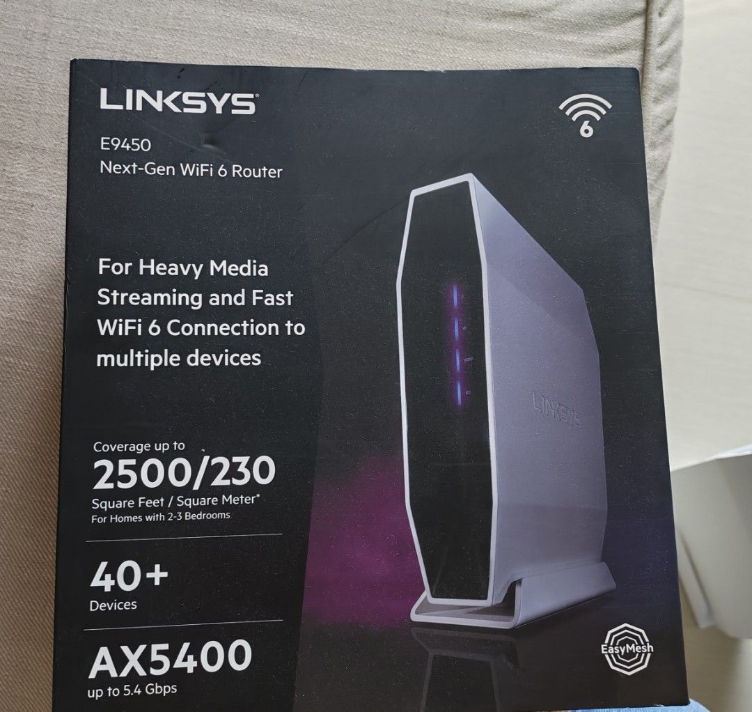 Linksys E9450 WiFi 6 Router441080417292144640