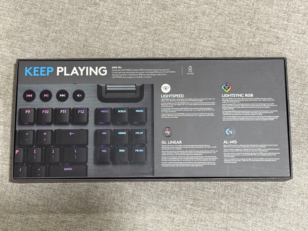 logitech G915 TKL wireless linear keyboard441192503564707843