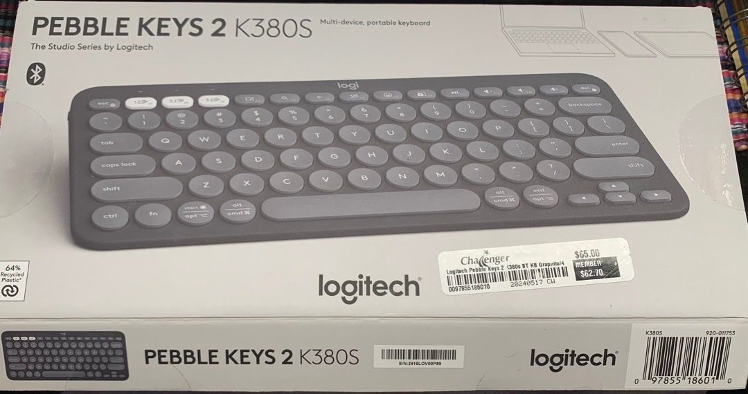 Logitech Pebble Keys 2 K380S Multi Device Portable Keyboard441443924354672642