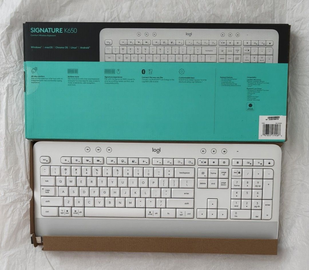 Logitech Signature K650 Wireless Keyboard - White440941469741895680