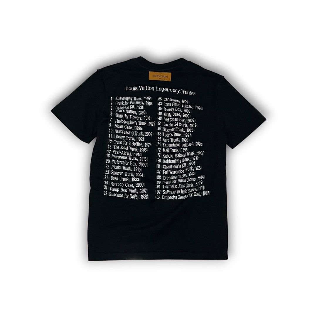 Louis Vuitton Legendary Trunks Tee (Category: Luxury Apparel) located in Davao. Submitted by lwnfits (Listing ID 1435324734, Image 2). Description: Louis Vuitton Legendary Trunks Shirt Knitted design As new UC Dimensions: Width: 20 Length: 28 Issue/s: None Price: 980 + shipping.