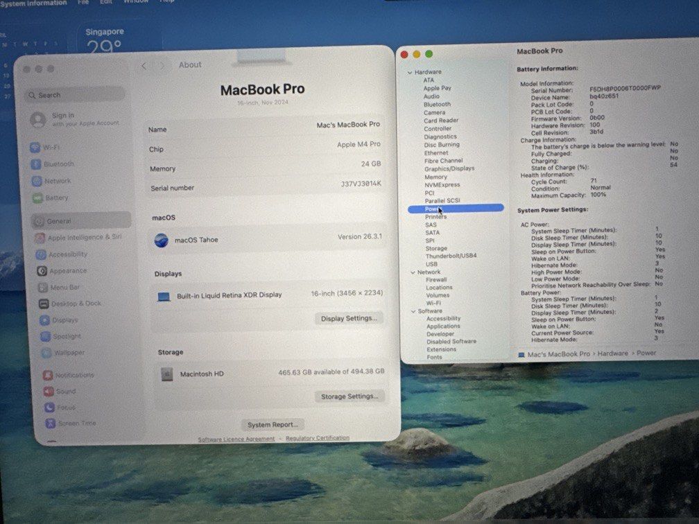 Macbook pro 16” m4 pro /24g/512ssd silver