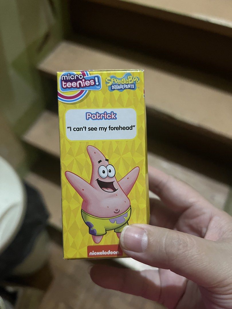 Micro teenies Spongebob Patrick Star (Category: Designer & Blind Box Toys) located in Paranaque City. Submitted by arianem031087 (Listing ID 1435290156, Image 2). Description: Payment first .