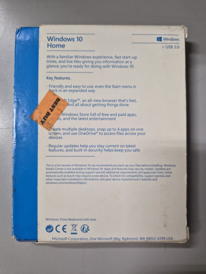 Microsoft Windows 10 Home440949553024870401