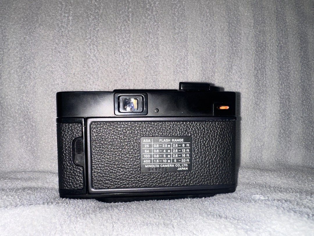 Minolta Hi Matic S (Category: Cameras) located in Manila. Submitted by fastpenguin.70e326 (Listing ID 1435324505, Image 2). Description: Fully working Flash Fires Film Winds Body is 9/10 Film Tested Inclusions: Strap Open to negotiating and trade(point and shoot cameras) Issues: Item has been serviced before by previous owner: youll notice na they patched up a tiny hole with electrical tape in the film canister area. they needed to create a small