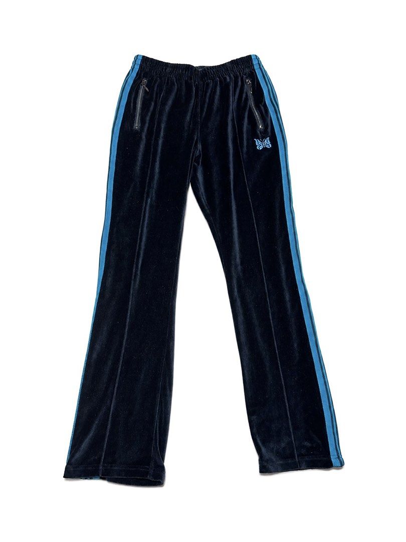 Needles Japan Velour Track Pants (Category: Joggers) located in Manila. Submitted by nevinarchives (Listing ID 1435320249, Image 1). Description: Waist fits 28-34 .