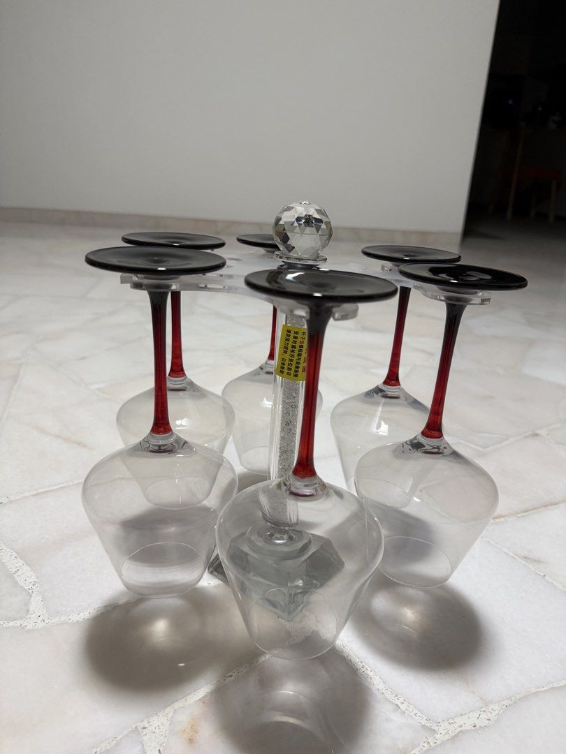 New Wine Glass Set with Stand441521168440381441