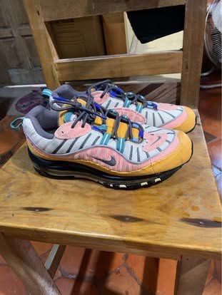 NIKE AIR MAX 98 (Category: Sneakers) located in Baguio. Submitted by brix6699 (Listing ID 1435298672, Image 2). Description: Nike Air Max 98 Corduroy "Amber Rise" Size 9.5 Issue: light scratches,no box .