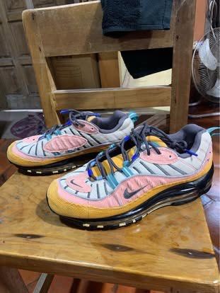 NIKE AIR MAX 98 (Category: Sneakers) located in Baguio. Submitted by brix6699 (Listing ID 1435298672, Image 3). Description: Nike Air Max 98 Corduroy "Amber Rise" Size 9.5 Issue: light scratches,no box .