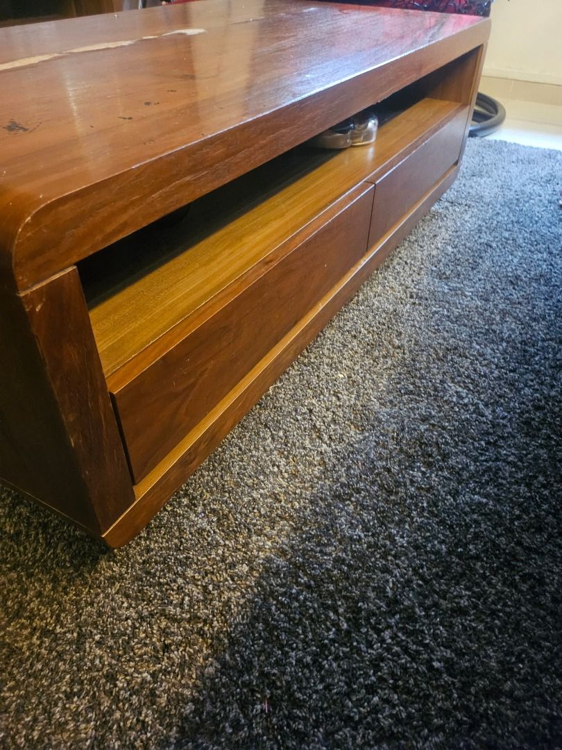 Oak Coffee Table with Drawer